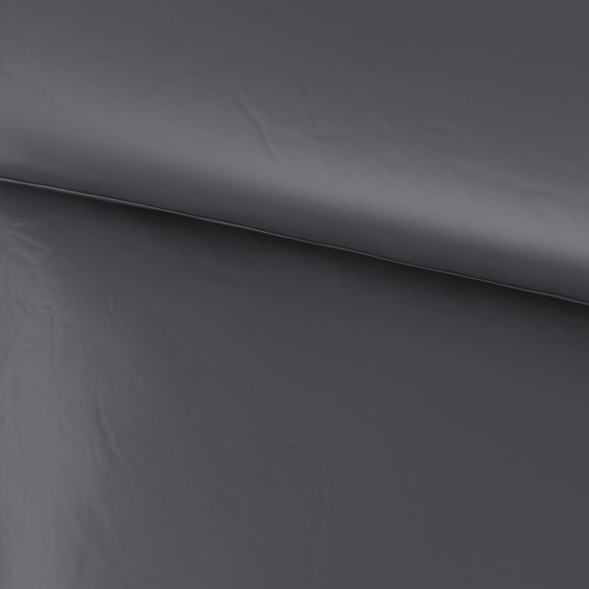 POVLEČENÍ, satén, antracitová, 140/220 cm - antracitová, Basics, textil (140/220cm) - Novel