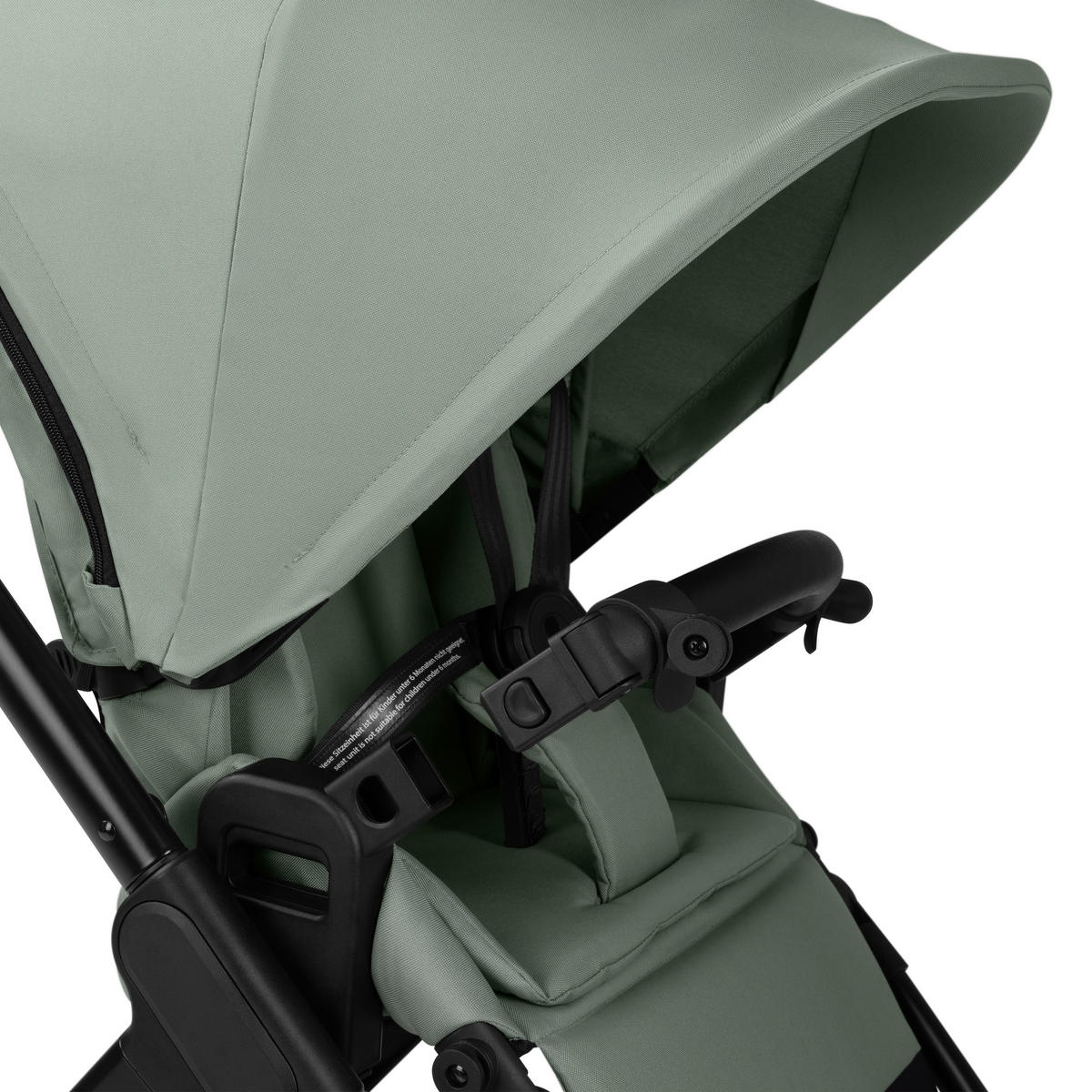 KINDERWAGEN  Samba 2  Pine  - Pastellgrün/Schwarz, Basics, Textil/Metall (60/108/88cm) - ABC Design