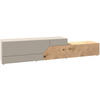 LOWBOARD Taupe, Wildeiche  256/50/44,5 cm  - Taupe/Wildeiche, Design, Holz/Holzwerkstoff (256/50/44,5cm) - Voglauer
