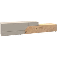 LOWBOARD Taupe, Wildeiche  256/50/44,5 cm  - Taupe/Wildeiche, Design, Holz/Holzwerkstoff (256/50/44,5cm) - Voglauer