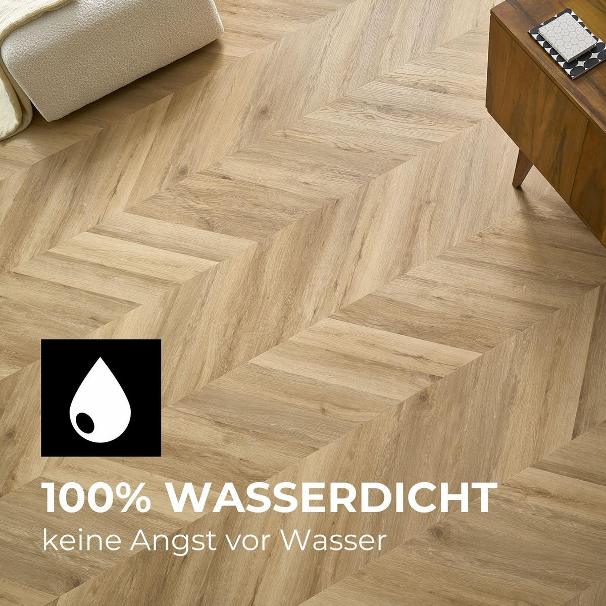 VINYLBODEN Chevron Tucson  per  m² - Design, Kunststoff (60/12/0,45cm) - Venda