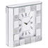 UHR Silberfarben - Silberfarben, Basics, Glas/Holz (25,5/25,5/6,5cm) - Ambia Home