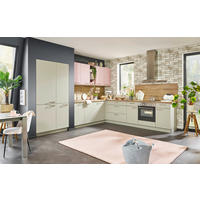 KUCHYNĚ NA MÍRU DK001 - šedá/růžová, Design, kompozitní dřevo - Dieter Knoll