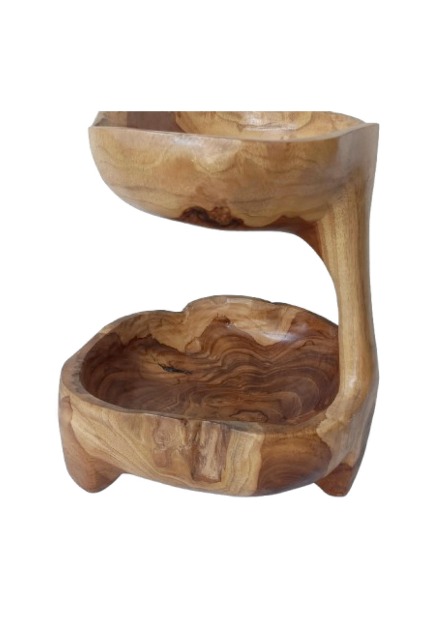 ETAGERE 2-stöckig - Teakfarben, LIFESTYLE, Holz (26/31/25cm) - Ambia Home