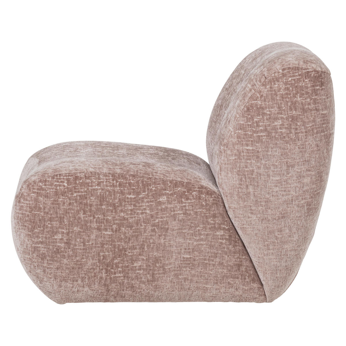 SESSEL in Samt Hellrosa  - Hellrosa, MODERN, Kunststoff/Textil (76/74/92cm) - Livetastic