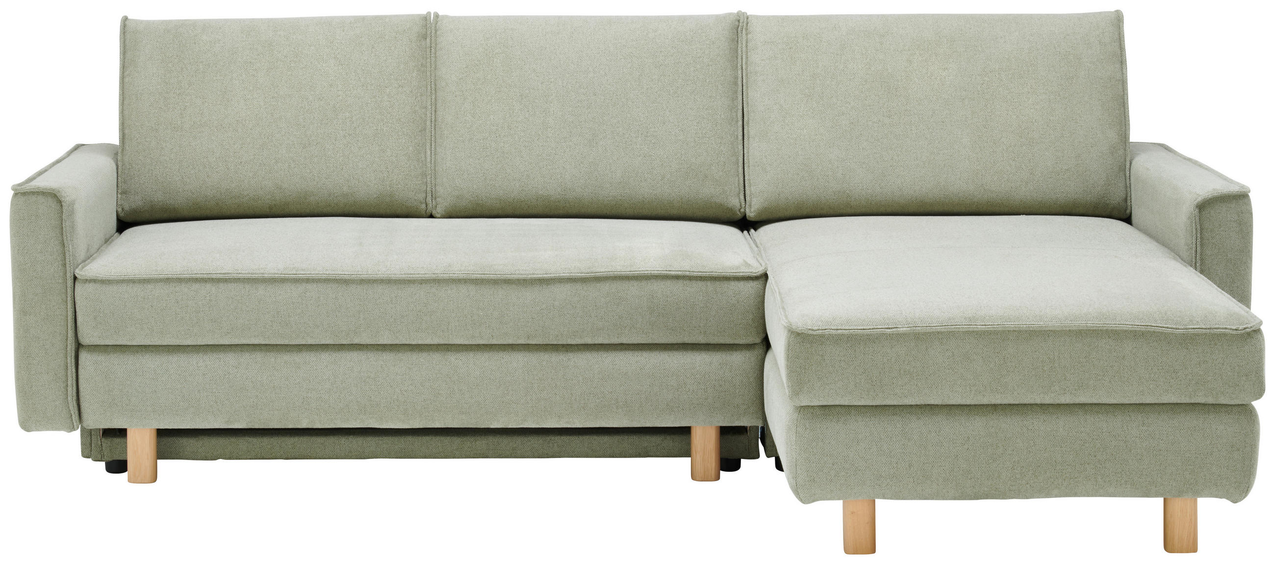 ECKSOFA  in Chenille Olivgrün  237/170 cm  - Eichefarben/Olivgrün, KONVENTIONELL, Holz/Textil (237/170cm) - Sedda