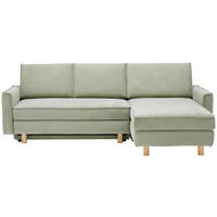 ECKSOFA  in Chenille Olivgrün  237/170 cm  - Eichefarben/Olivgrün, KONVENTIONELL, Holz/Textil (237/170cm) - Sedda