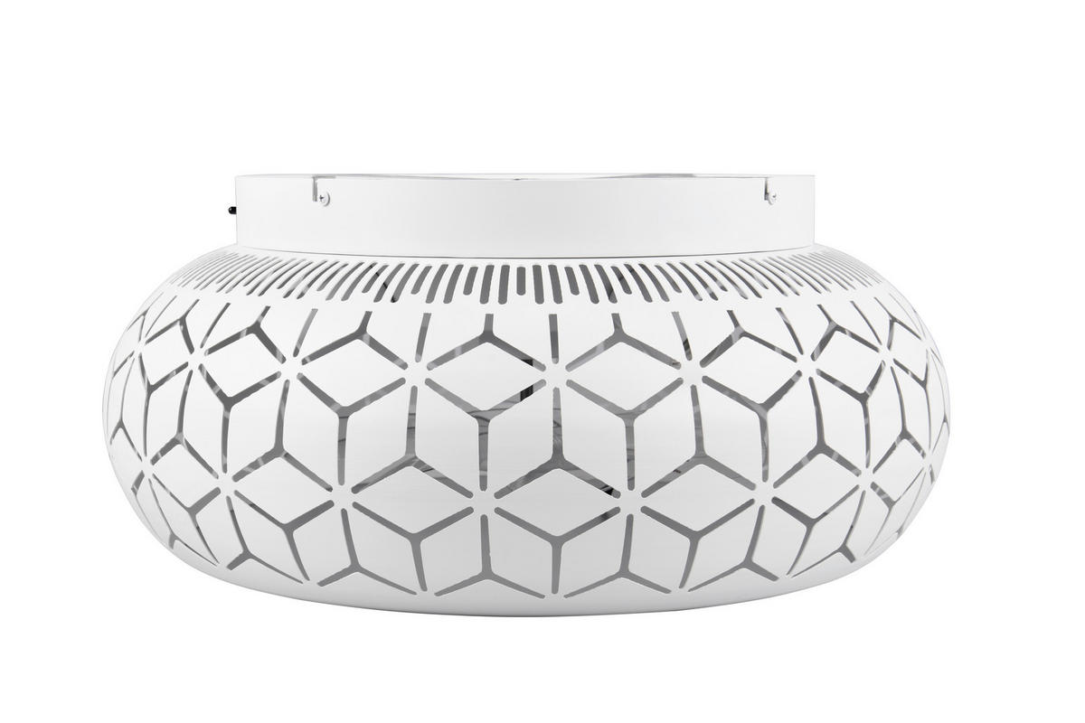 DECKENVENTILATOR  50/22 cm    - Weiss/Transparent, Lifestyle, Kunststoff/Metall (50/22cm)