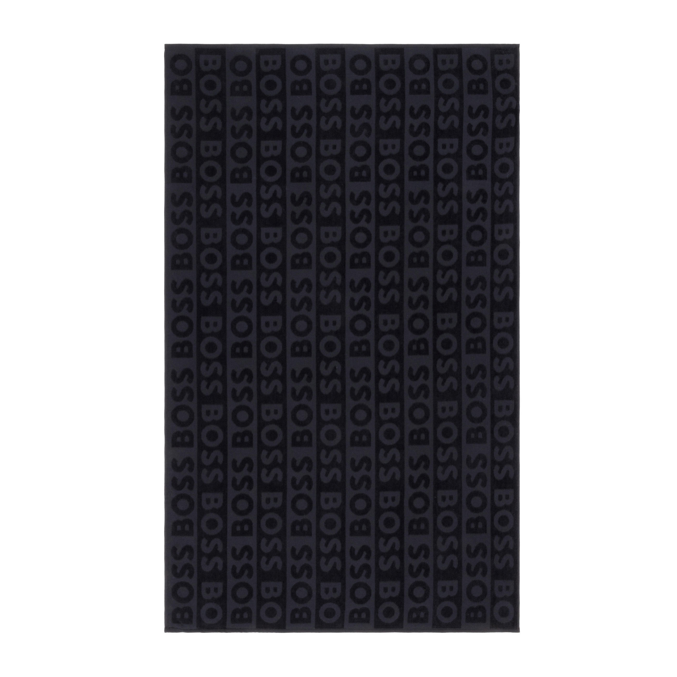 STRANDTUCH Schwarz 90/150 cm  - Schwarz, Design, Textil (90/150cm) - Hugo Boss
