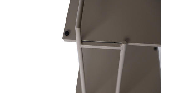 BEISTELLTISCH 40/42/60 cm Taupe rechteckig - Taupe/Anthrazit, Design, Metall (40/42/60cm) - Xora