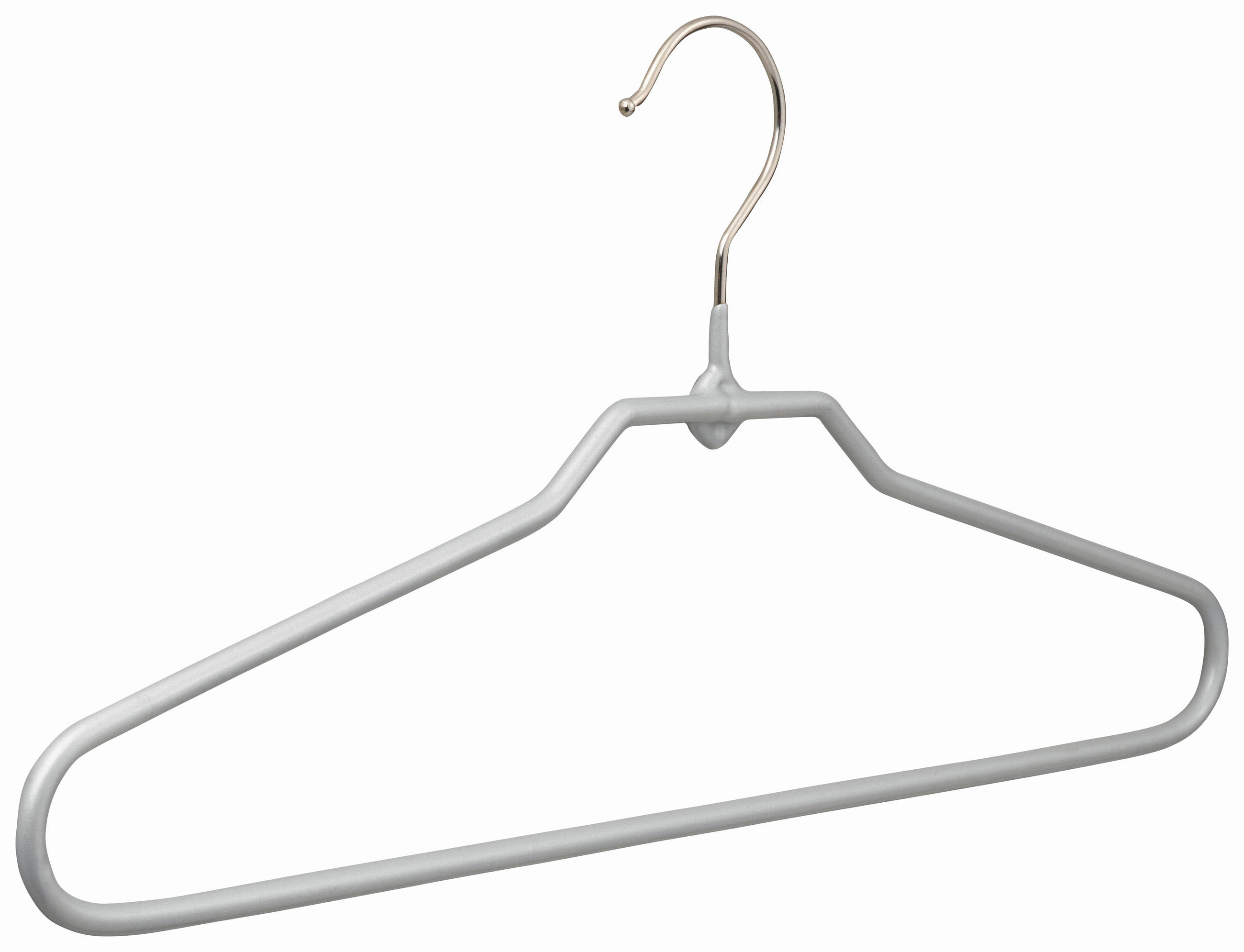 ŠATNÍ RAMÍNKO - barvy stříbra, Design, kov (40cm) - Carryhome
