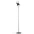 STEHLEUCHTE - Chromfarben/Dunkelgrau, Design, Metall (23/152cm) STEHLEUCHTE - Chromfarben/Dunkelgrau, Design, Metall (23/152cm)