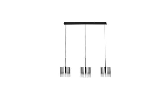 LED-HÄNGELEUCHTE Baia 100/20/180 cm   - Schwarz, Design, Glas/Metall (100/20/180cm) - Dieter Knoll