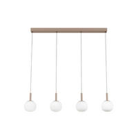 LED-HÄNGELEUCHTE 114/15/150 cm    - Weiss, Design, Glas/Metall (114/15/150cm) - Novel