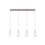 LED-HÄNGELEUCHTE 114/15/150 cm  - Weiß, Design, Glas/Metall (114/15/150cm) - Novel
