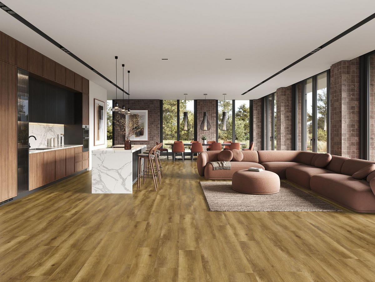 Pardoseală De Vinil per  m² - ruginiu, Basics, plastic/piatră (23/128/0,57cm) - Econfloor