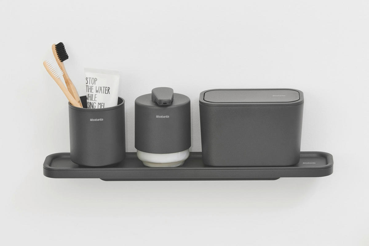 POLICA ZA KUPATILO  metal  - siva, Osnovno, metal (42.1/4.4/8.6cm) - Brabantia