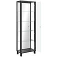 VITRINE  in Schwarz  - Schwarz, KONVENTIONELL, Glas/Holzwerkstoff (62/189/33cm) - Carryhome