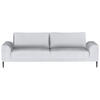 SCHLAFSOFA in Cord Silberfarben  - Silberfarben/Schwarz, Design, Textil/Metall (250/89/105cm) - Welnova