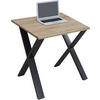 SCHREIBTISCH 80/50/76 cm  in Schwarz, Sonoma Eiche  - Schwarz/Sonoma Eiche, MODERN, Holzwerkstoff/Metall (80/50/76cm) - MID.YOU