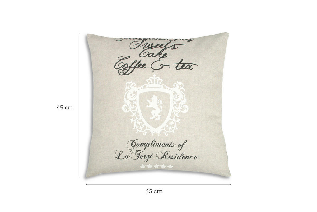 ZIERKISSENSET in Beige 48/48 cm  - Beige, Basics, Textil (48/48cm)