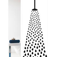 SPRCHOVÝ ZÁVES, 180/200 cm - čierna/biela, Basics, plast (180/200cm) - Grund