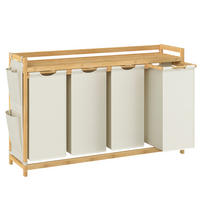 WÄSCHEKORB - Weiß, Basics, Holz/Kunststoff (124,6/78/33cm)