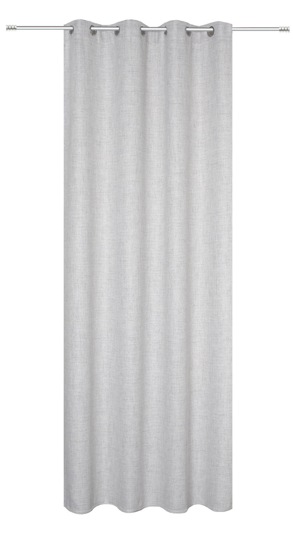 ÖSENVORHANG blickdicht  - Grau, Basics, Textil (140/245cm) - Schmidt W. Gmbh