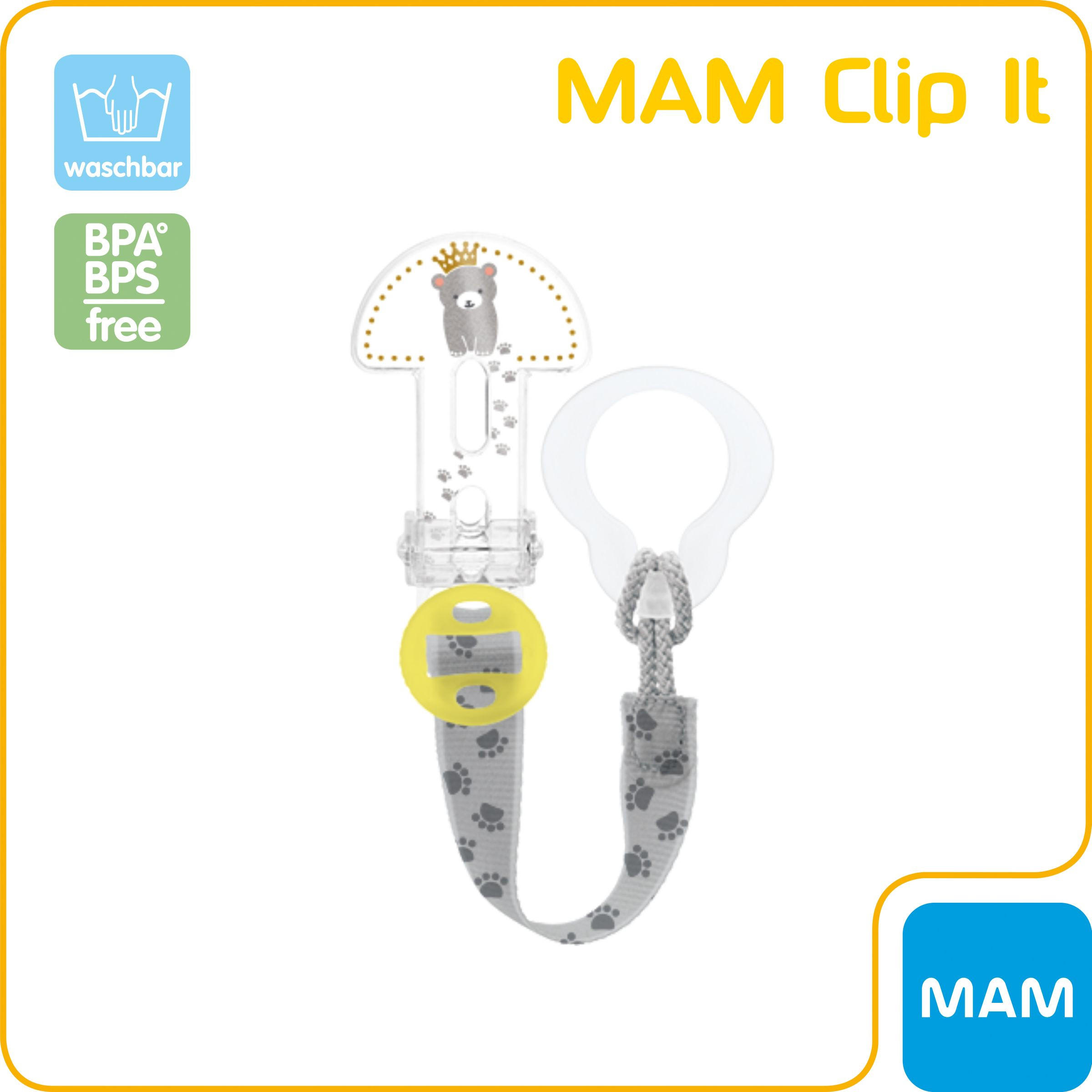 SCHNULLERCLIP  - Blau/Pink, Basics, Kunststoff - MAM