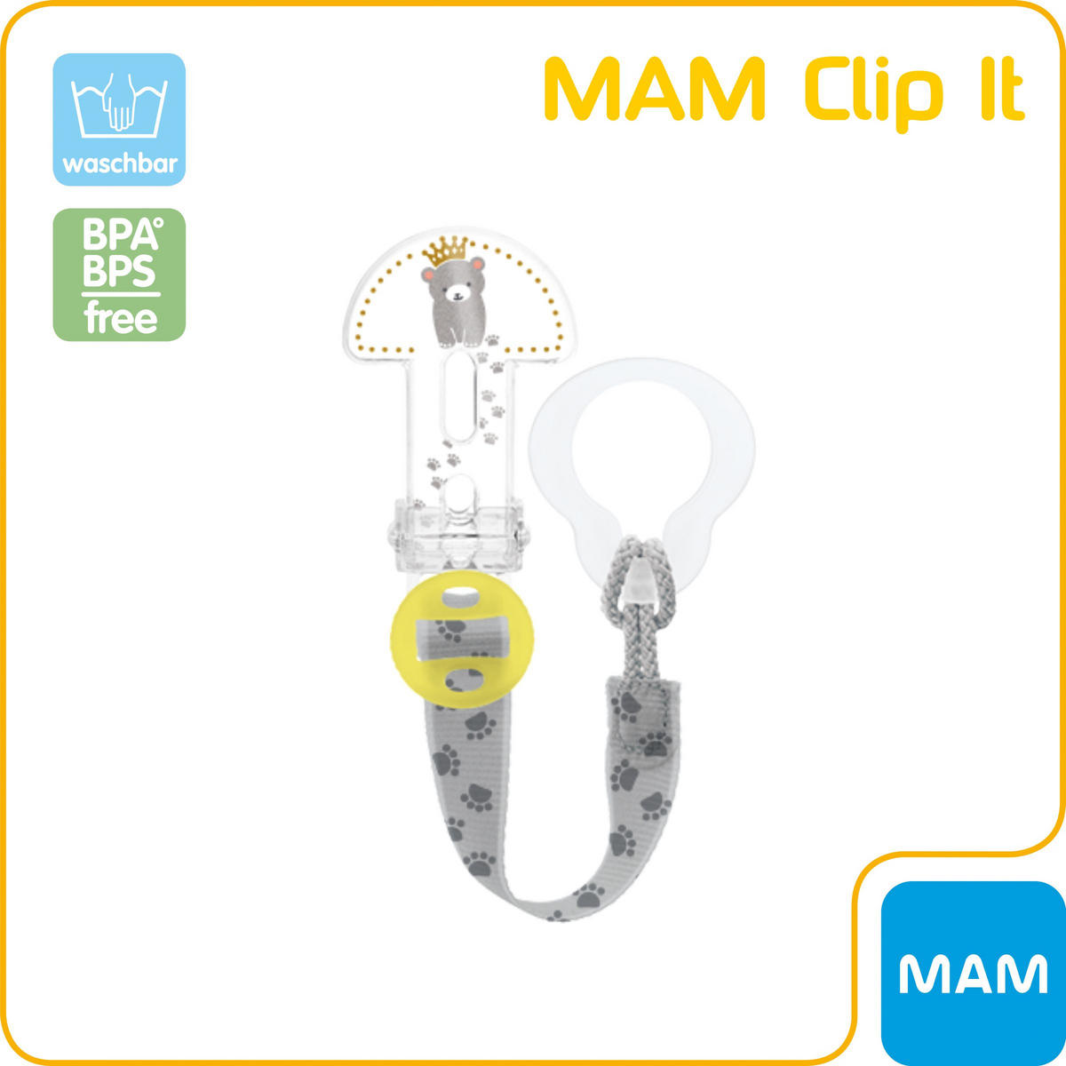 SCHNULLERCLIP  - Blau/Pink, Basics, Kunststoff - MAM