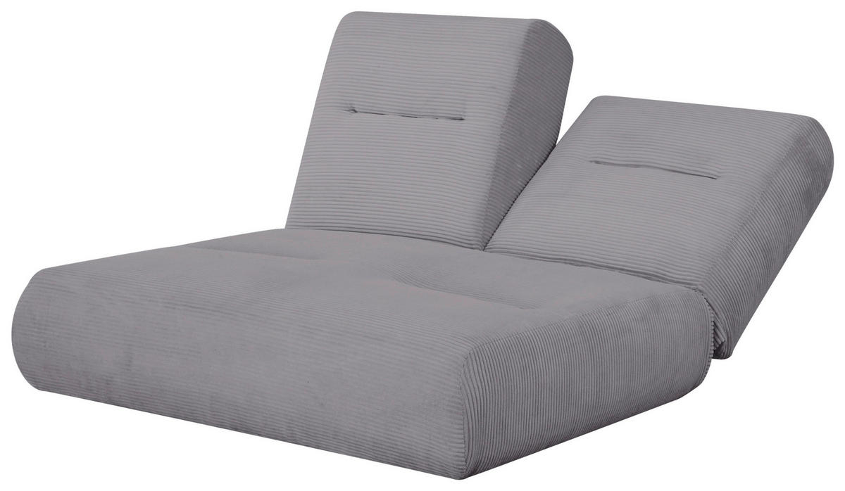 Canapea Extensibilă, textil, gri - gri, Design, textil (159/88/160cm) - Livetastic