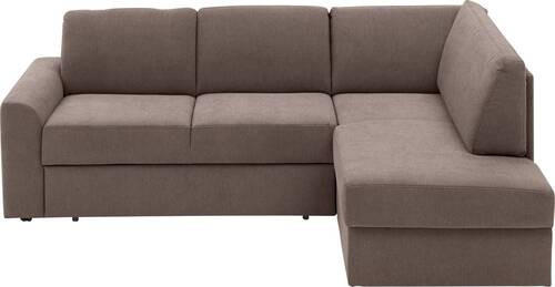 ECKSOFA in Mikrofaser Braun  - Schwarz/Braun, Konventionell, Textil (224/165cm) - Xora