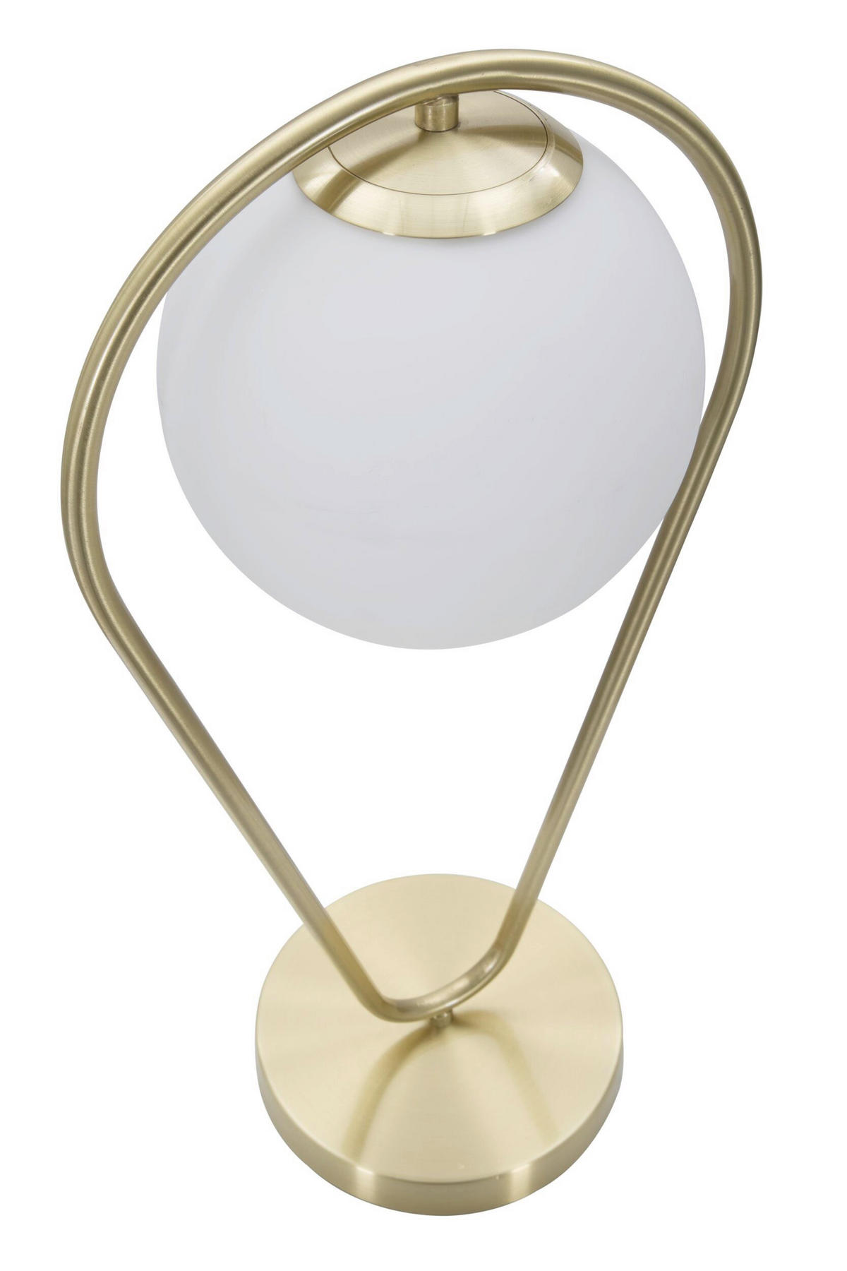 TISCHLEUCHTE 25/18/50 cm  - Goldfarben/Weiß, Trend, Glas/Metall (25/18/50cm) - Mauro Ferretti
