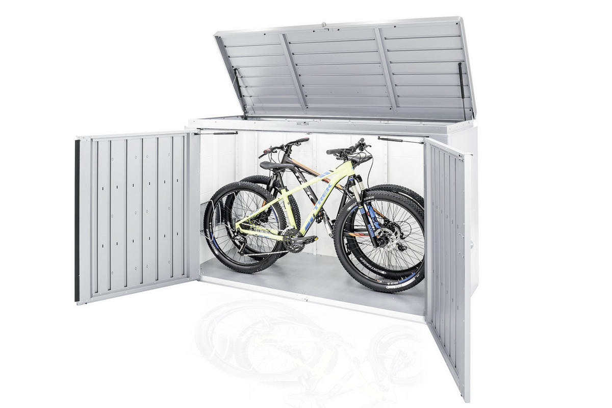 KISSENBOX - Silberfarben, Design, Metall (200/127/84cm) - Biohort
