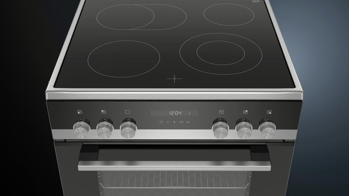 HERD HK9S5A240  - Edelstahlfarben/Schwarz, Basics, Glas/Metall (60/85,0-86,0/60cm) - Siemens