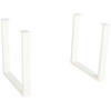 TISCHGESTELL in Metall 80/40/73 cm   - Creme, Design, Metall (80/40/73cm) - Landscape