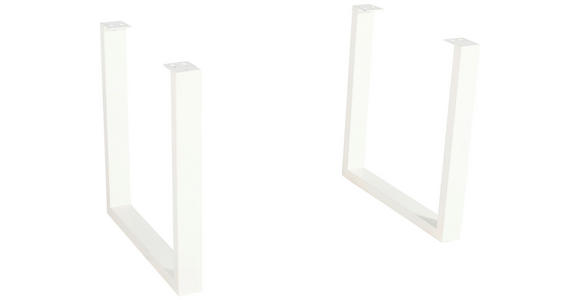 TISCHGESTELL in Metall 80/40/73 cm - Creme, Design, Metall (80/40/73cm) - Landscape