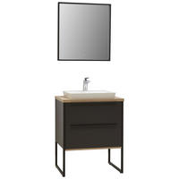 BADEZIMMER  in 64,6 cm  - Weiss/Eichefarben, Modern, Glas/Holzwerkstoff (64,6cm) - Dieter Knoll