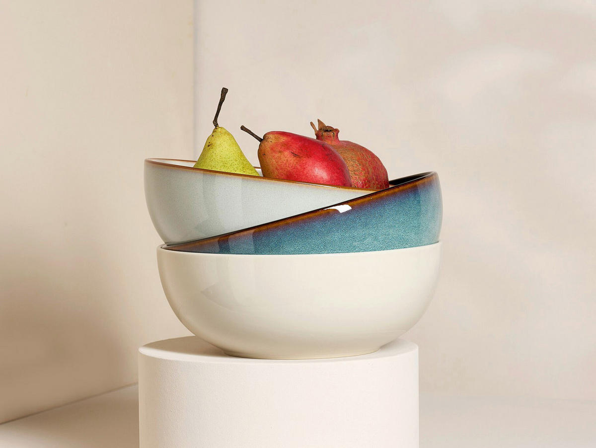 SCHALE Bali  23/23/9 cm  - Blau, Trend, Keramik (23/23/9cm) - Ritzenhoff Breker