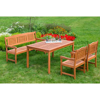 GARTENSESSEL Eukalyptusholz Naturfarben  - Naturfarben, Basics, Holz (58/90/58cm) - Gardenson