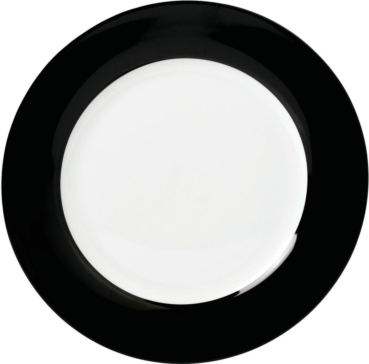 SPEISETELLERSET VARIO 6-teilig  - Schwarz/Weiß, Basics, Keramik (26,5cm) - Van Well