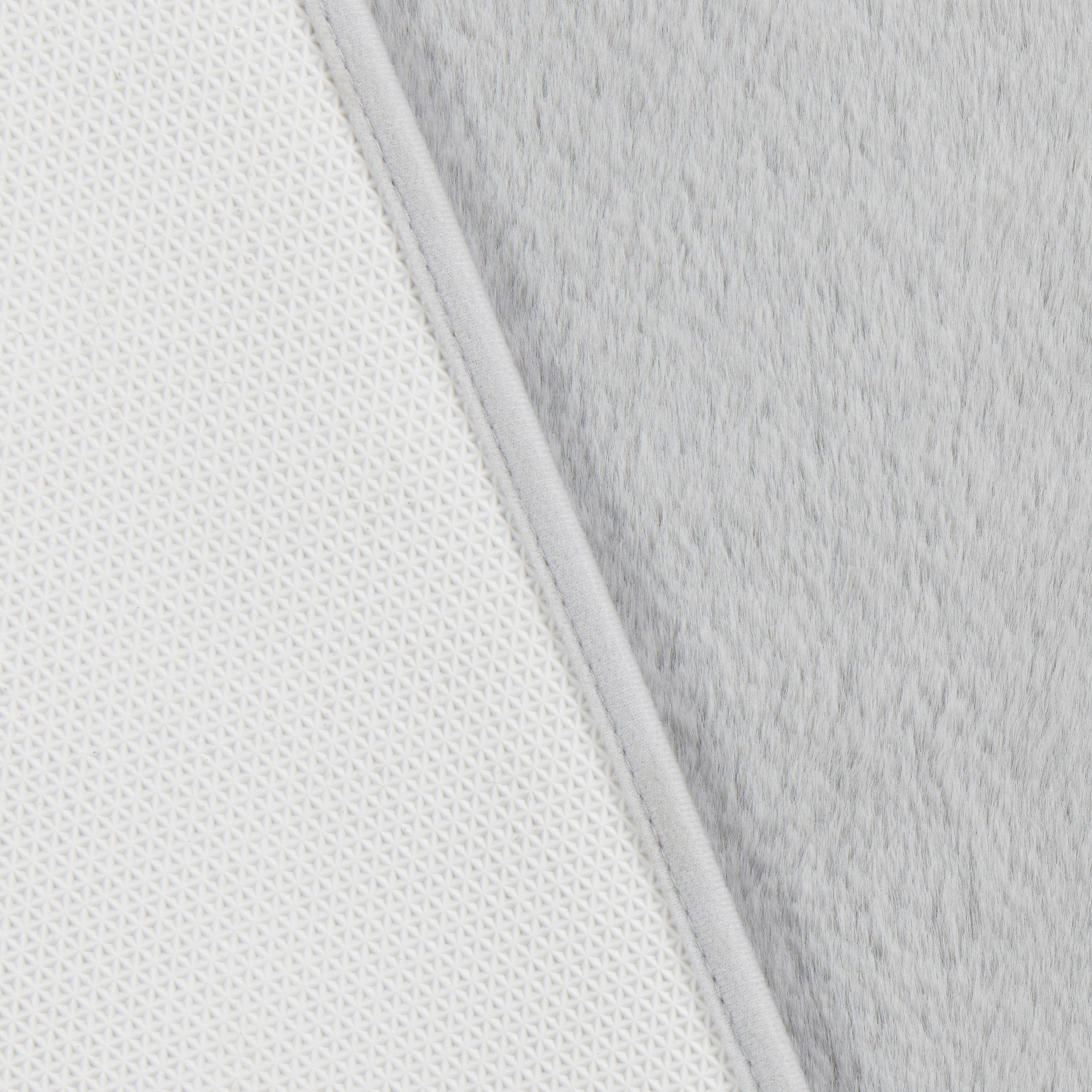 BADEMATTE Hellgrau 60/100 cm  - Hellgrau, Basics, Kunststoff/Textil (60/100cm) - Esposa