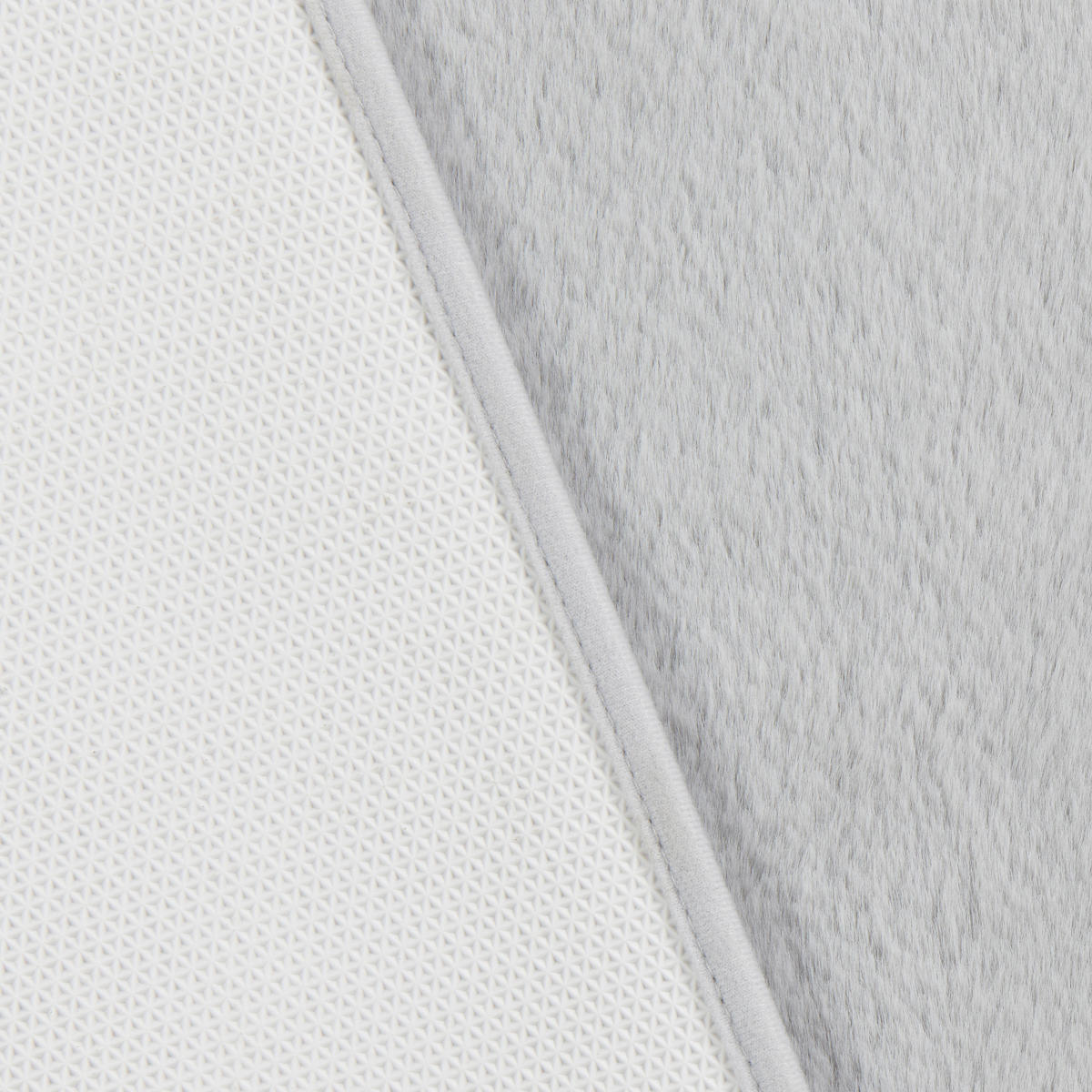 BADEMATTE Hellgrau 60/100 cm  - Hellgrau, Basics, Kunststoff/Textil (60/100cm) - Esposa