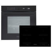 BACKOFENSET ASET9008800I  - Schwarz, Basics, Glas/Metall (59,5/59,5/57,5cm) - Respekta