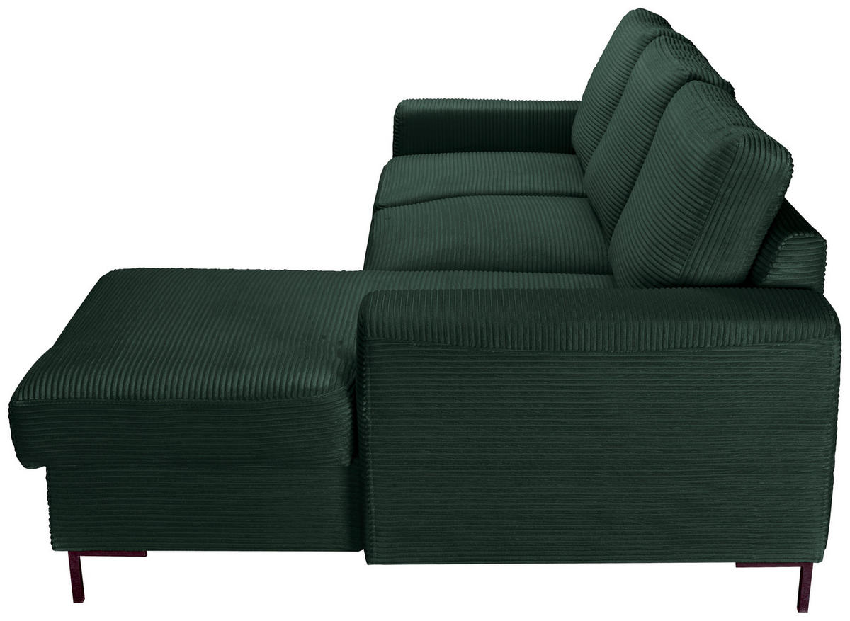 Freisteller von Carryhome ECKSOFA Dunkelgrün Cord.