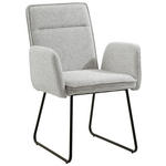 ARMLEHNSTUHL  inklusive Armlehnen Webstoff  - Beige/Schwarz, Design, Textil/Metall (59/87,5/64,5cm) - Carryhome