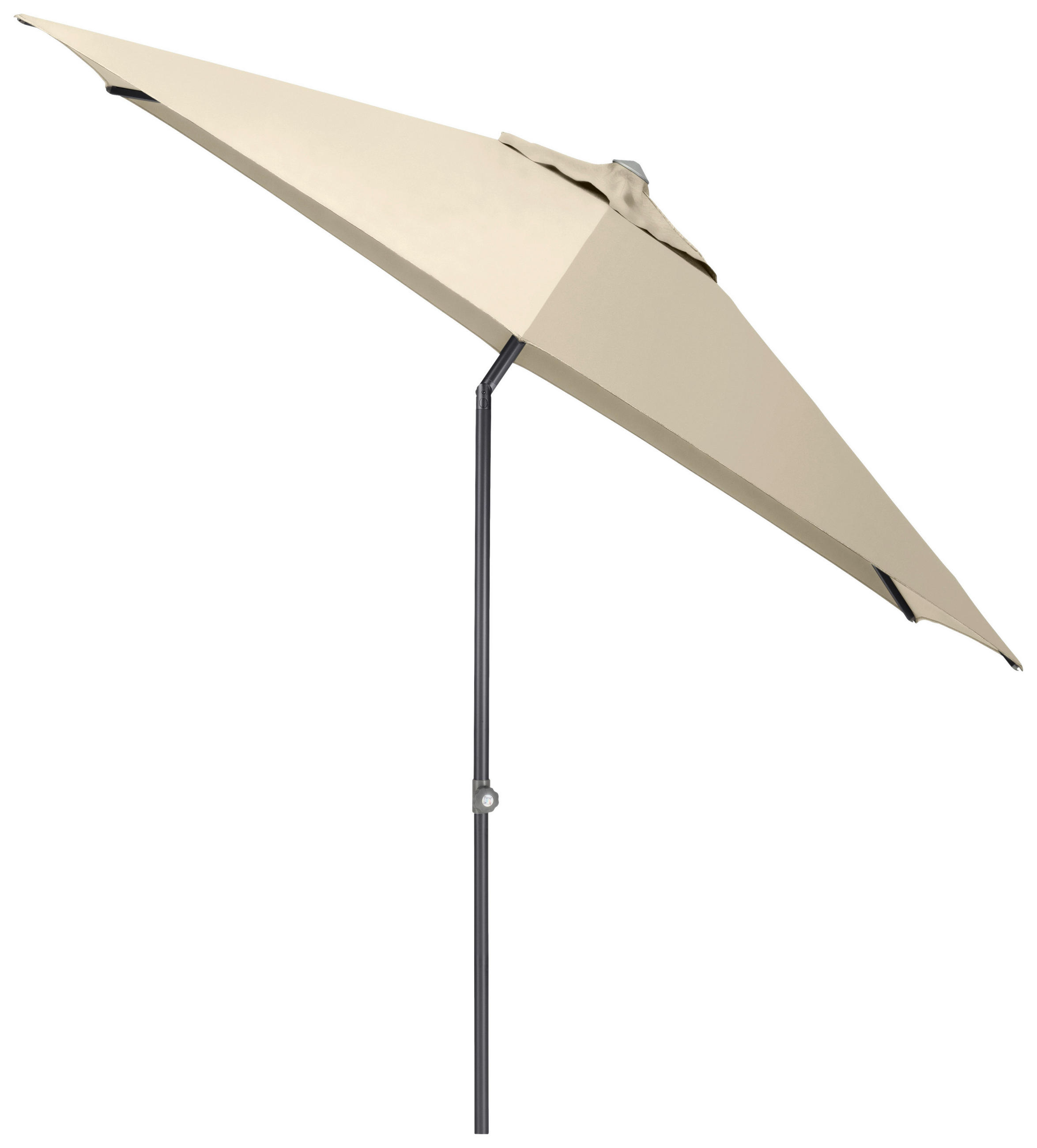 SONNENSCHIRM 270 cm Naturfarben  - Anthrazit/Naturfarben, Basics, Textil/Metall (270cm) - Kettler