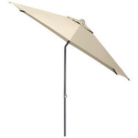 SONNENSCHIRM 270 cm Naturfarben  - Anthrazit/Naturfarben, Basics, Textil/Metall (270cm) - Kettler