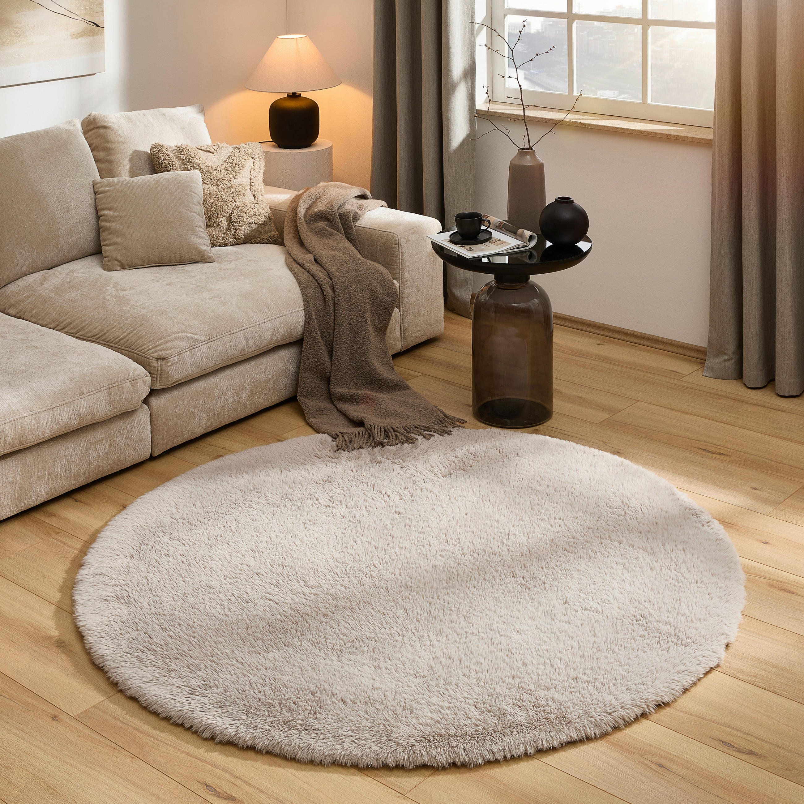 HOCHFLORTEPPICH 160 cm Beige  - Beige, Basics, Textil (160cm) - Boxxx