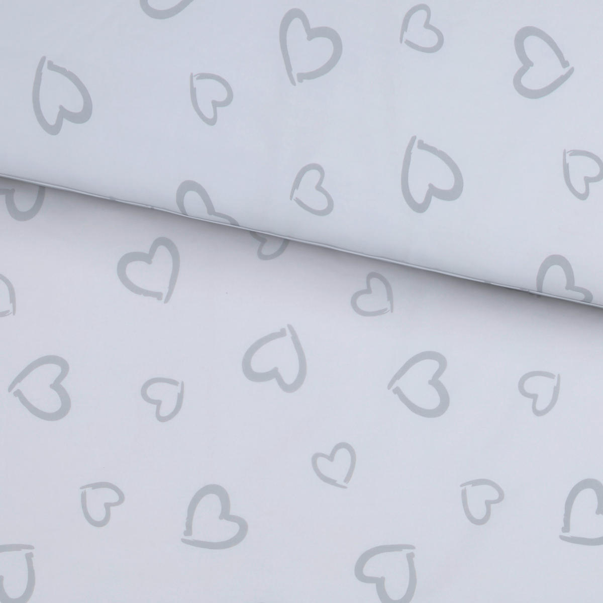 POSTELJINA ZA BEBE  100/135 cm    - siva/bela, Osnovno, tekstil (100/135cm) - My Baby Lou